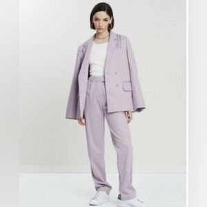 RARE ADIDAS X DANIELLE CATHARI DESIGNER
LAVENDER SUIT BLAZER SET